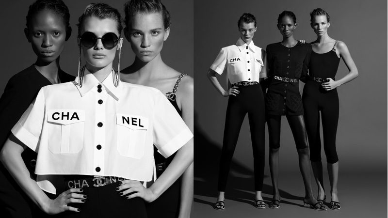 Rebecca Leigh Longendyke, Adesuwa Aighewi and Kris Grikaite star in Chanel spring-summer 2019 campaign